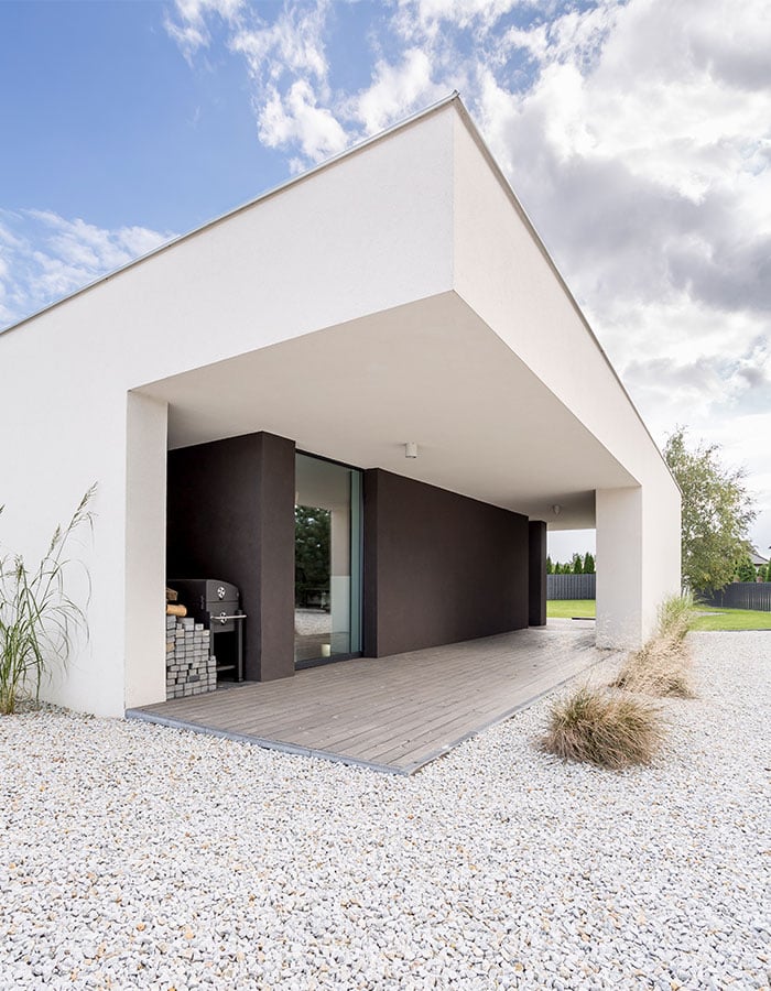 backyard of modern house PF2V8PS